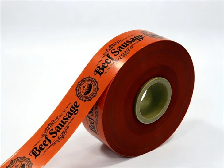 Orange PVDC FILM for Beef Sausage